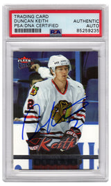 Duncan Keith Signed Chicago Blackhawks 2006 Fleer Ultra Hockey Rookie Trading Card #211 - (PSA Encapsulated)