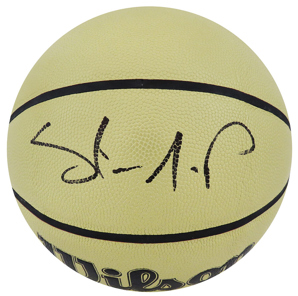 Shawn Kemp Signed Wilson Gold NBA Basketball