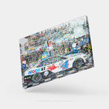 Kevin Harvick Signed 2022 Richmond Win Mobil 1 20x30 Canvas Photo (COA)