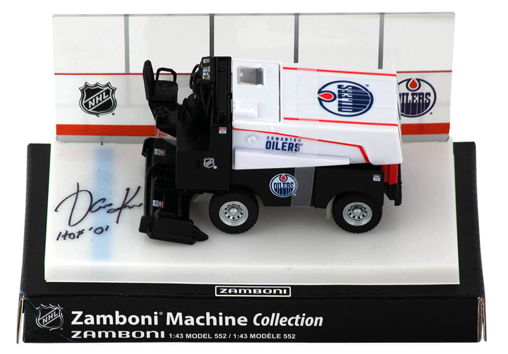 Jari Kurri Signed Edmonton Oilers NHL Mini Zamboni w/HOF'01