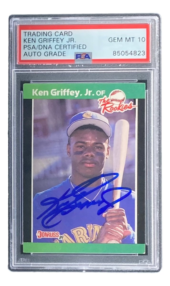 Ken Griffey Jr Signed Mariners 1989 Donruss #3 Rookie Card PSA/DNA Gem MT 10 - Sports Integrity