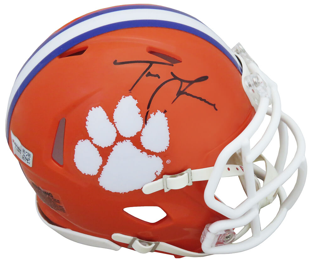 Trevor Lawrence Signed Clemson Tigers Riddell Speed Mini Helmet (Fanatics)