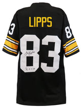 Louis Lipps Signed Black Custom Football Jersey w/ROY'84