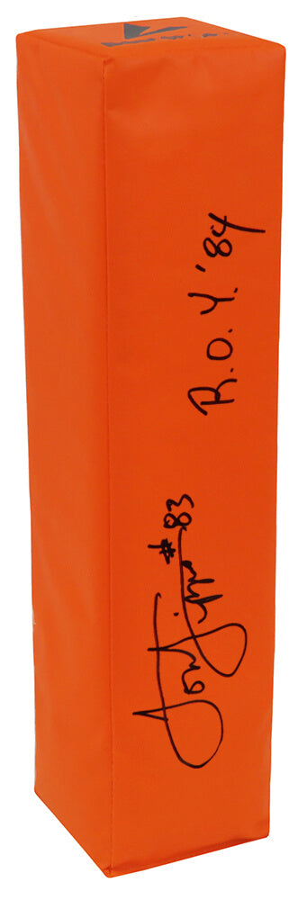 Louis Lipps Signed BSN Orange Football Endzone Pylon w/ROY'84