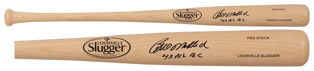 Bill Madlock Signed Louisville Slugger Pro Stock Blonde Baseball Bat w/4x NL BC