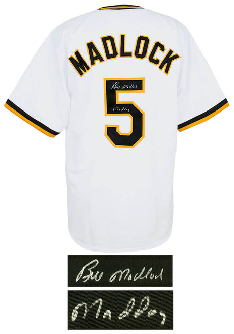 Bill Madlock Signed White Custom Baseball Jersey w/Mad Dog