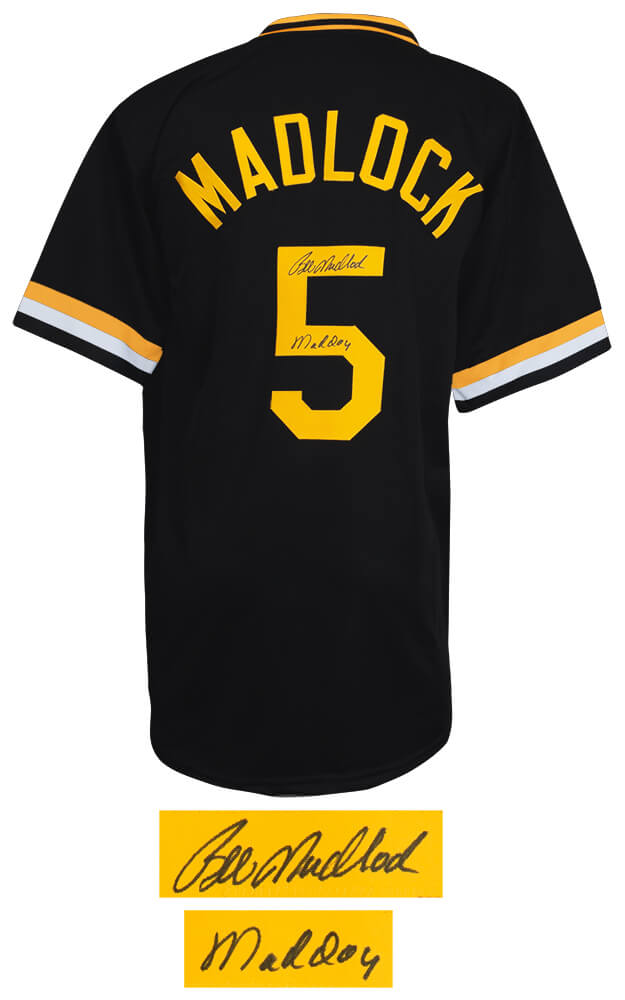 Bill Madlock Signed Black Custom Baseball Jersey w/Mad Dog