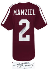 Johnny Manziel Signed Maroon Custom Football Jersey