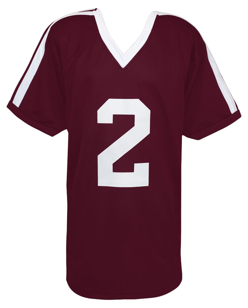 Johnny Manziel Signed Maroon Custom Football Jersey