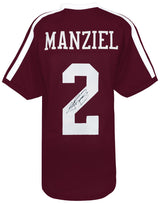 Johnny Manziel Signed Maroon Custom Football Jersey