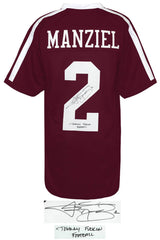 Johnny Manziel Signed Maroon Custom Football Jersey w/Johnny F--in Football