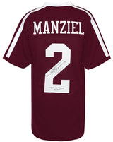 Johnny Manziel Signed Maroon Custom Football Jersey w/Johnny F--in Football