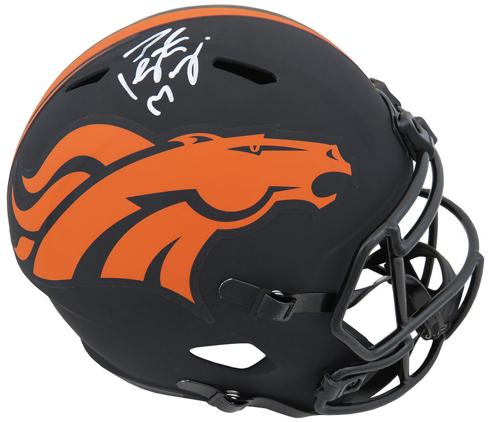 Peyton Manning Signed Denver Broncos ECLIPSE Riddell Full Size Speed Replica Helmet (Fanatics)