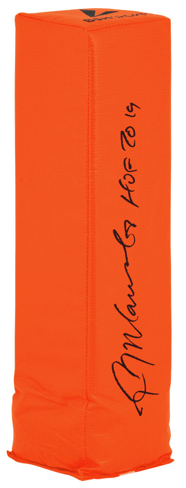 Kevin Mawae Signed BSN Orange Endzone Football Pylon w/HOF'19