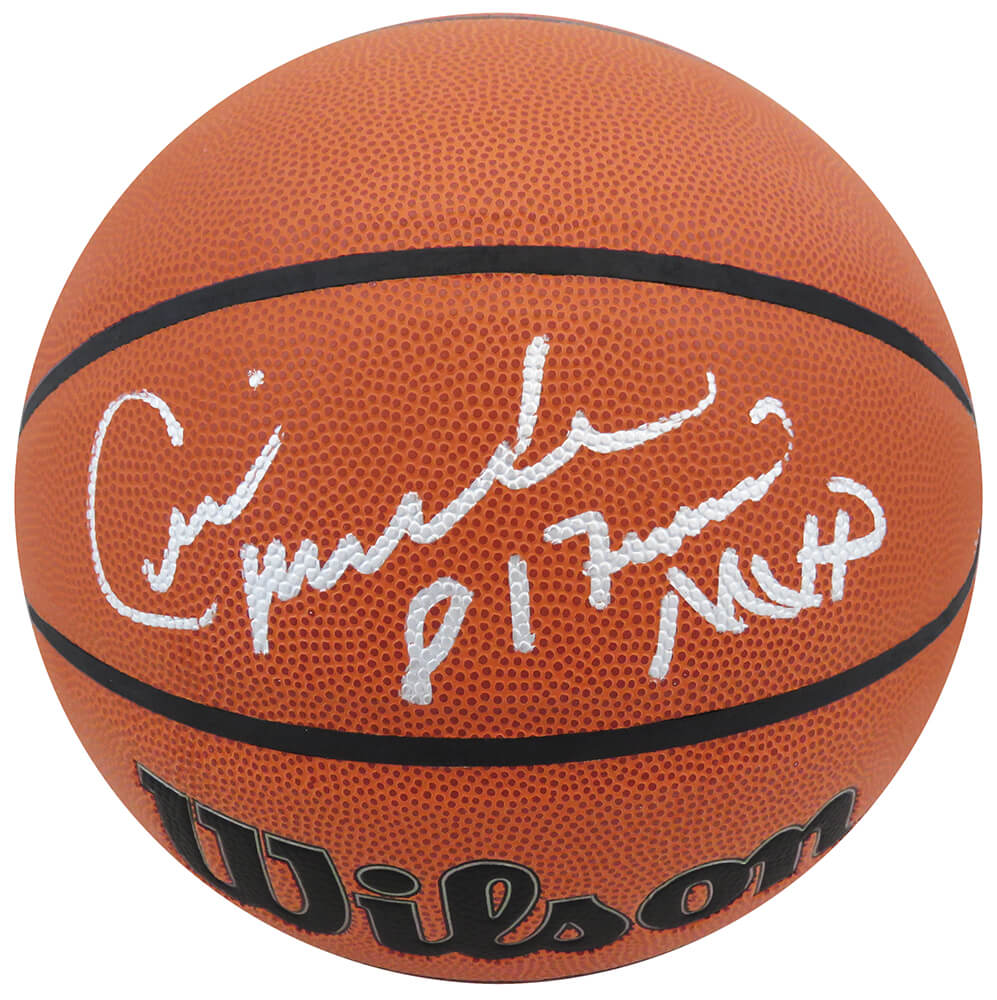 Cedric Maxwell Signed Wilson Indoor/Outdoor NBA Basketball w/81 Finals MVP