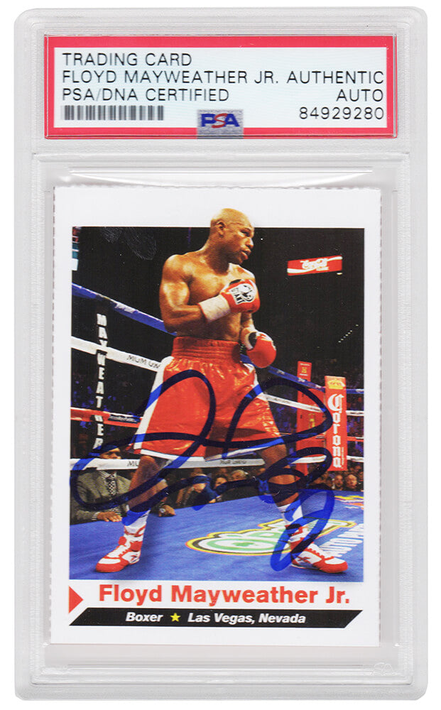 Floyd Mayweather Jr Signed 2012 Sports Illustrated Boxing Card #152 - (PSA Encapsulated)