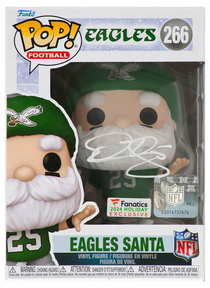 Donovan McNabb Signed Philadelphia Eagles 'SANTA' Funko Pop Doll #266