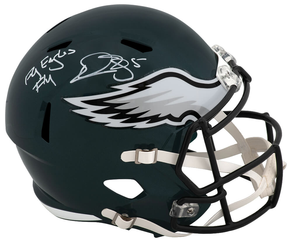 Donovan McNabb Signed Philadelphia Eagles Riddel Full Size Speed Replica Helmet w/Fly Eagles Fly