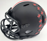 Eddie George Autographed Ohio State Buckeyes Eclipse Black Speed Mini Helmet "Heisman 95" Beckett BAS Stock #192190