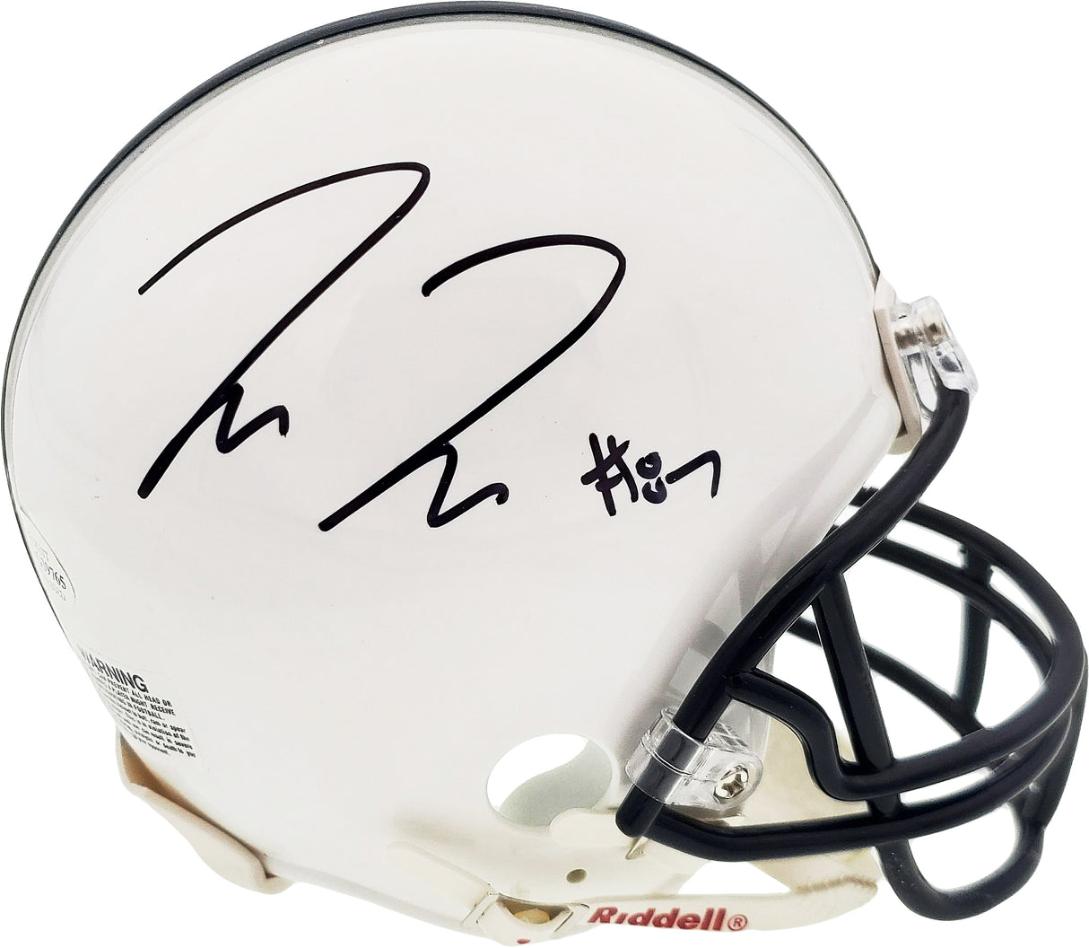 Pat Freiermuth Autographed Penn State Nittany Lions White Mini Helmet Beckett BAS Stock #191113