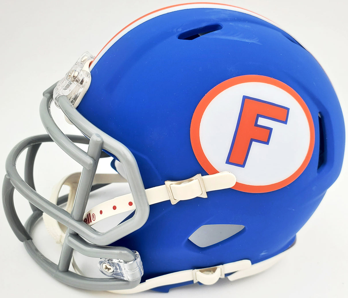 Kyle Pitts Autographed Florida Gators Flat Matte Blue Speed Mini Helmet Beckett BAS Stock #189800