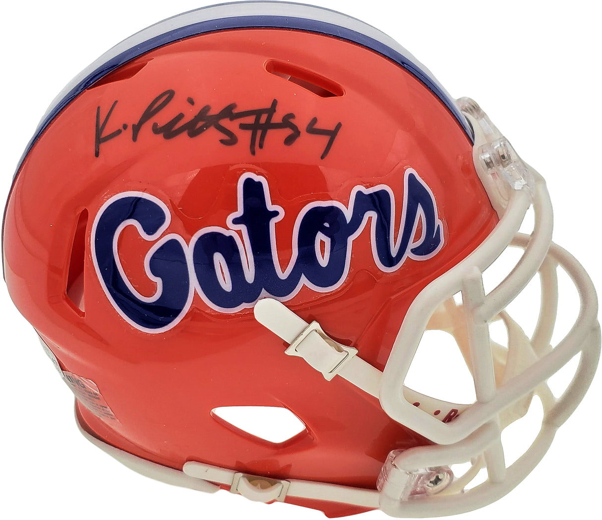 Kyle Pitts Autographed Florida Gators Orange Speed Mini Helmet Beckett BAS Stock #189799