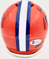 Kyle Pitts Autographed Florida Gators Orange Speed Mini Helmet Beckett BAS Stock #189799