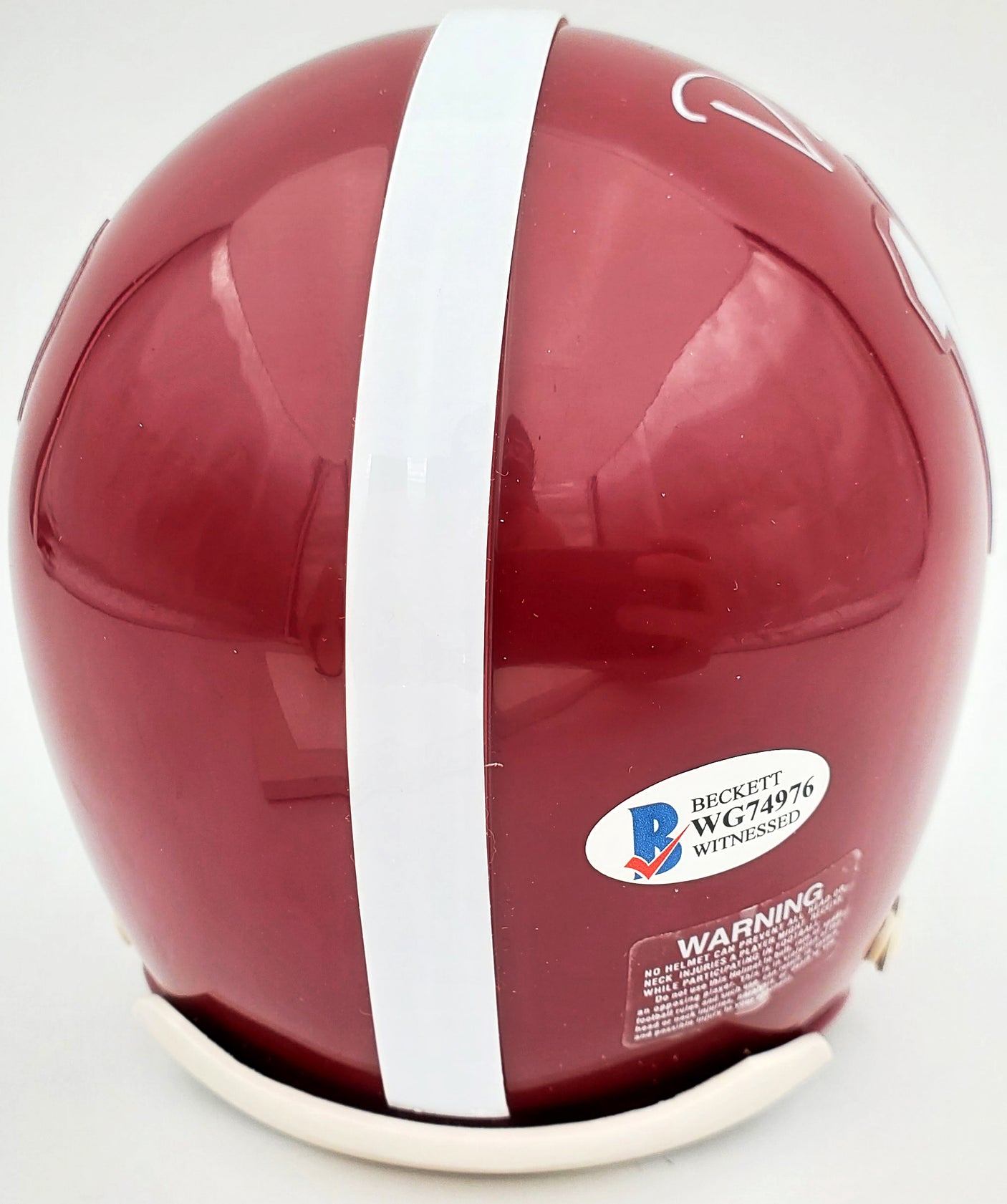 Devonta Smith Autographed Alabama Crimson Tide Mini Helmet "Heisman 2020" Beckett BAS Stock #189553