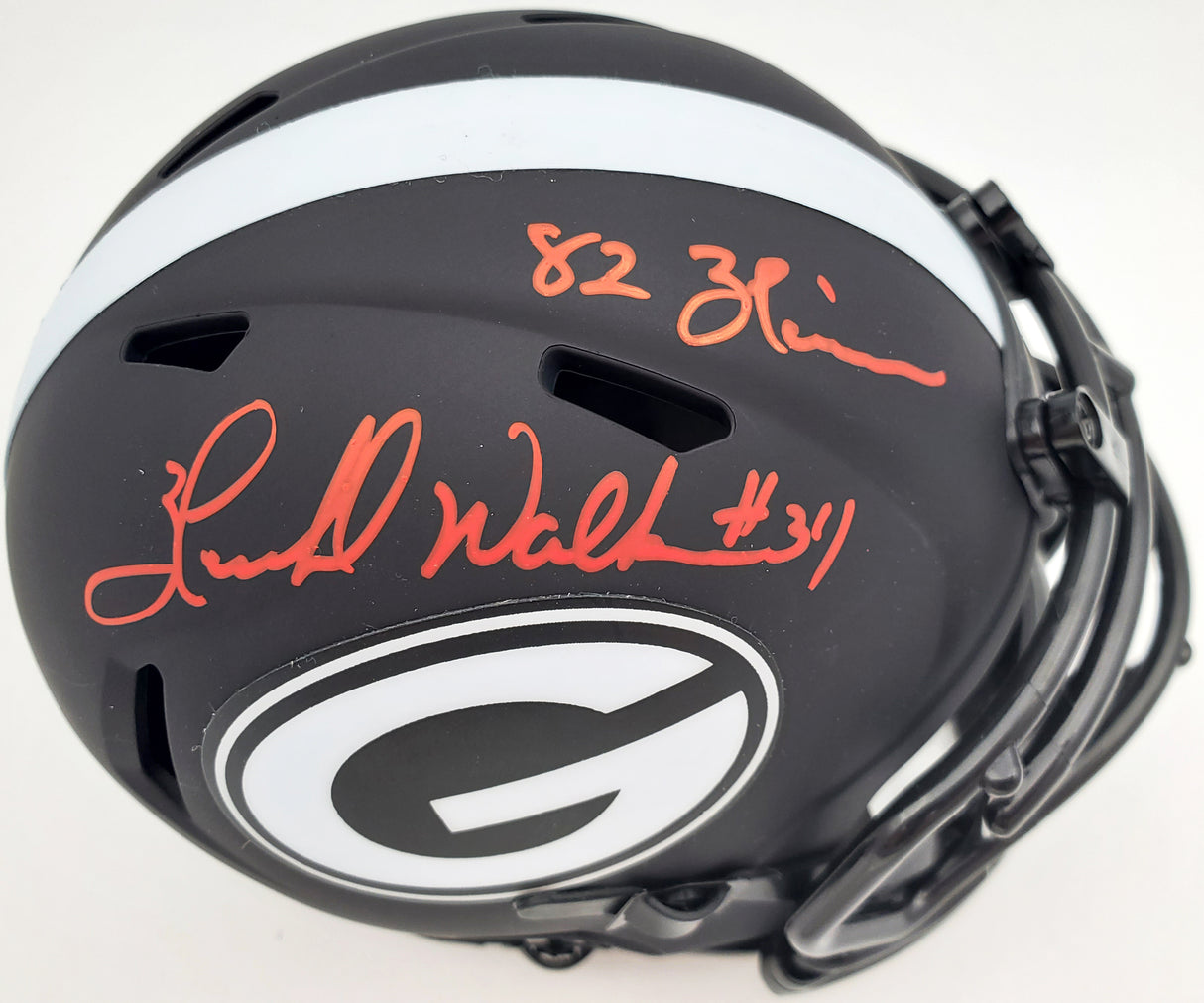 Herschel Walker Autographed Georgia Bulldogs Eclipse Black Speed Mini Helmet "Heisman 82" Beckett BAS Stock #185959