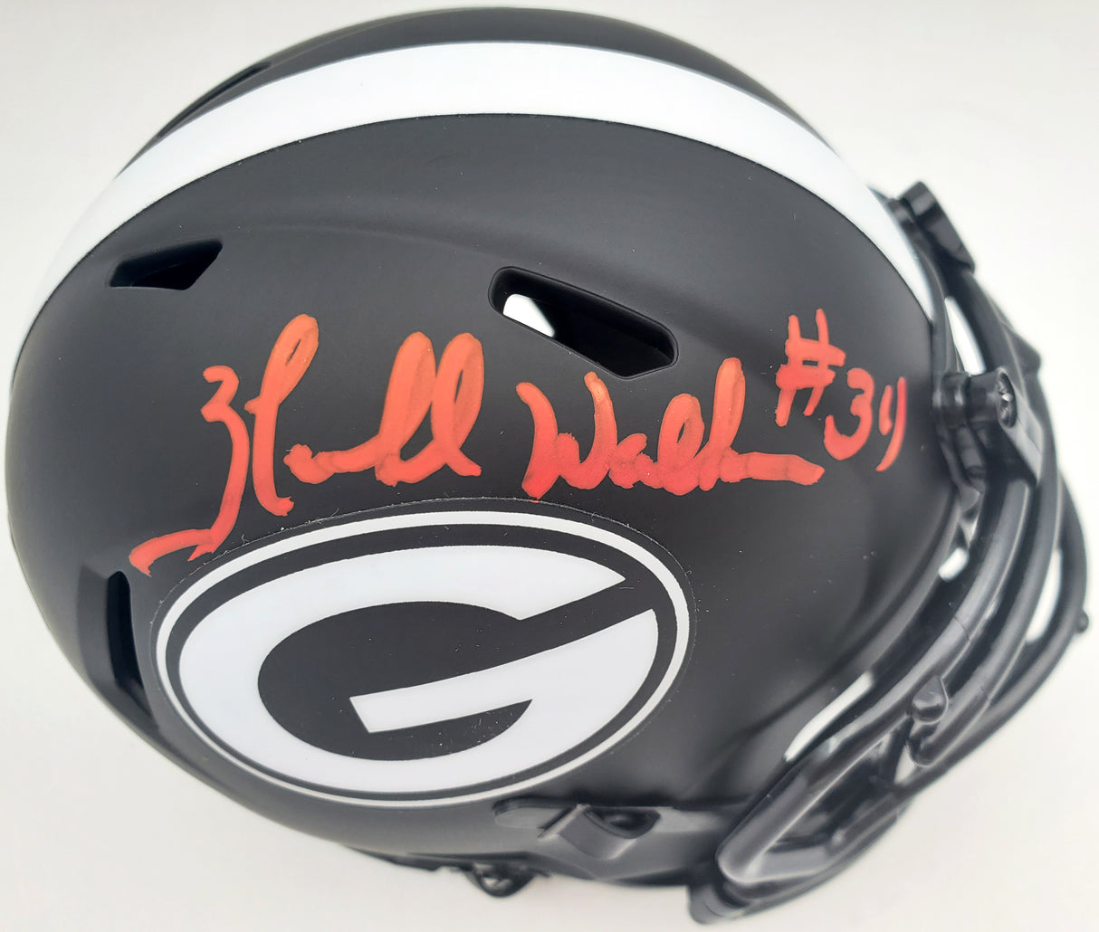 Herschel Walker Autographed Georgia Bulldogs Eclipse Black Speed Mini Helmet Beckett BAS Stock #185877