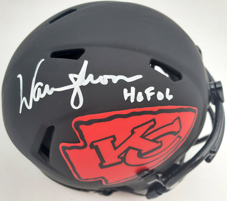 Warren Moon Autographed Eclipse Black Kansas City Chiefs Speed Mini Helmet "HOF 06" MCS Holo Stock #185812