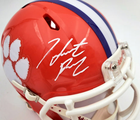 Hunter Renfrow Autographed Clemson Tigers Speed Mini Helmet Beckett BAS Stock #185724