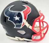 Deshaun Watson Autographed Houston Texans Matte Black Speed Mini Helmet Beckett BAS Stock #156854