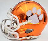 Deshaun Watson Autographed Clemson Tigers Orange Chrome Speed Mini Helmet Beckett BAS Stock #144512