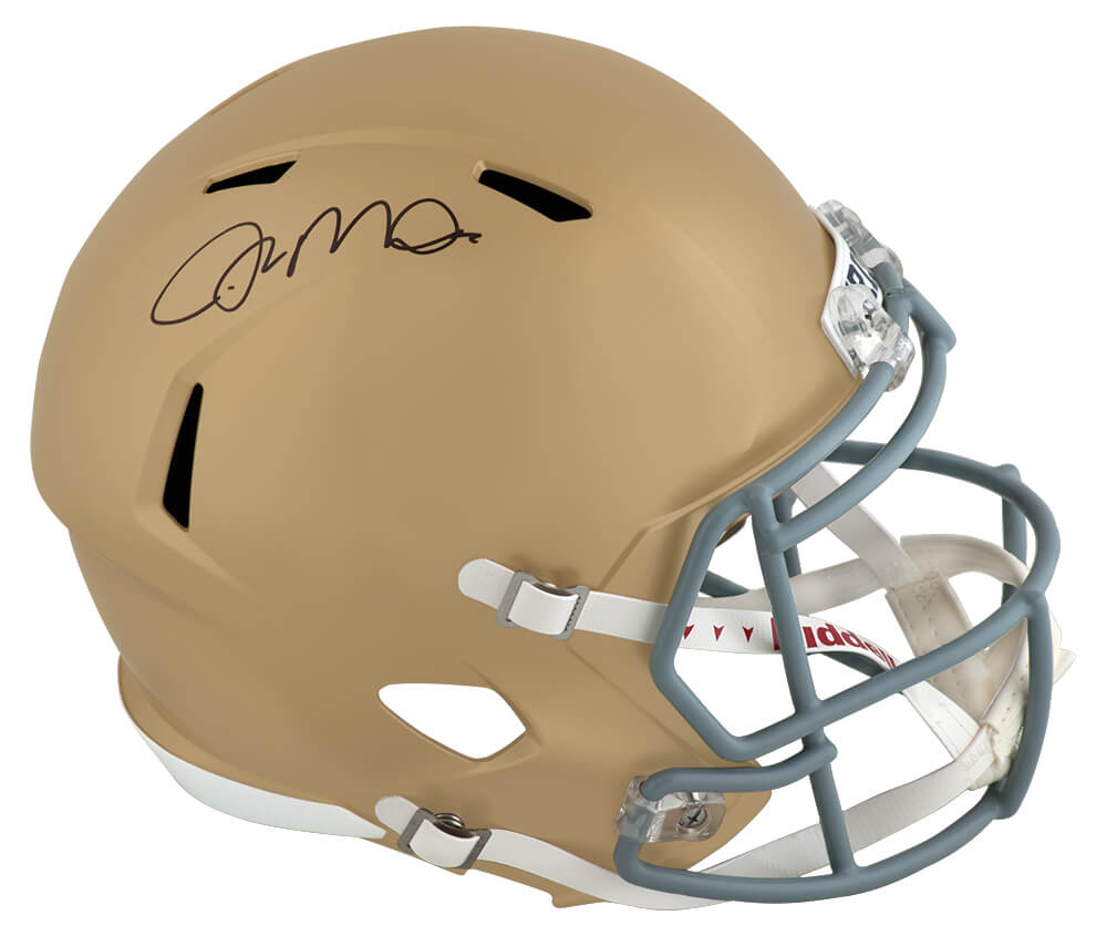 Joe Montana Signed Notre Dame Fighting Irish Riddell Full Size Speed Replica Helmet - (Fanatics)