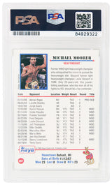 Michael Moorer Signed 1991 Kayo Boxing Trading Card #207 w/Double M - (PSA Encapsulated)