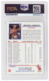 Michael Moorer Signed 1991 Kayo Boxing Trading Card #207 w/3x Champ - (PSA Encapsulated)