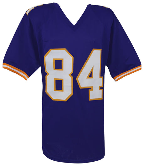 Randy Moss Signed Purple Custom Football Jersey