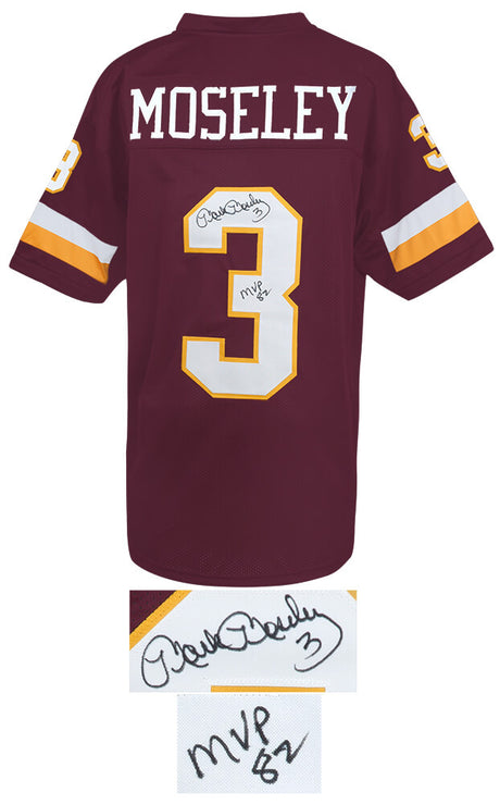 Mark Moseley Signed Maroon Throwback Custom Football Jersey w/MVP'82