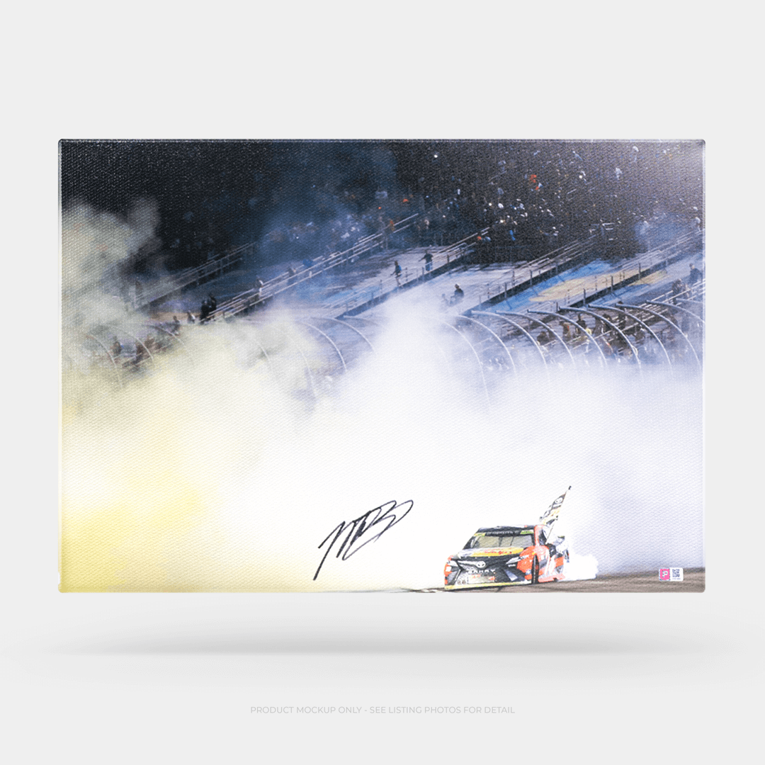 Martin Truex Jr. Autographed 2017 NASCAR Champion 20x30 Gallery Canvas with COA