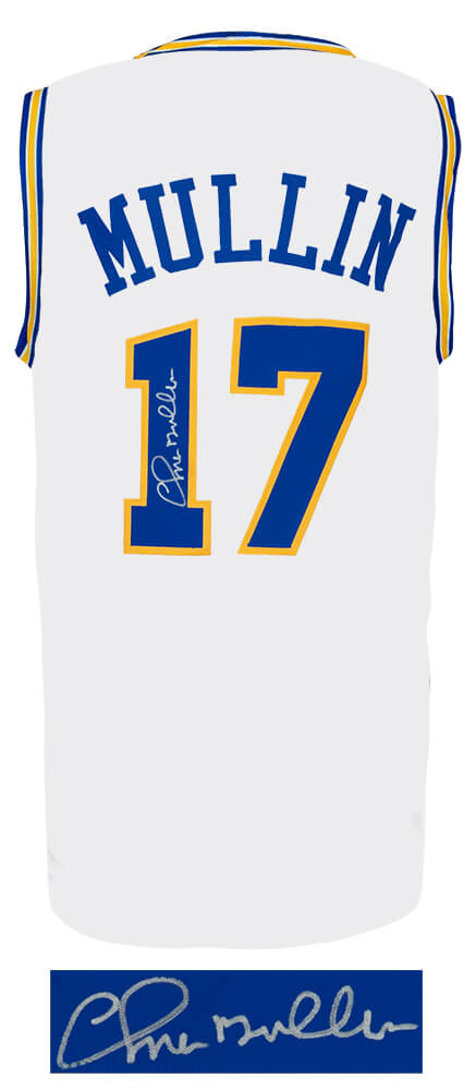 Chris Mullin Signed White Custom Basketball Jersey