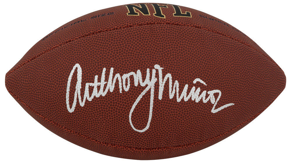 Anthony Munoz Signed Wilson Super Grip Full Size NFL Football