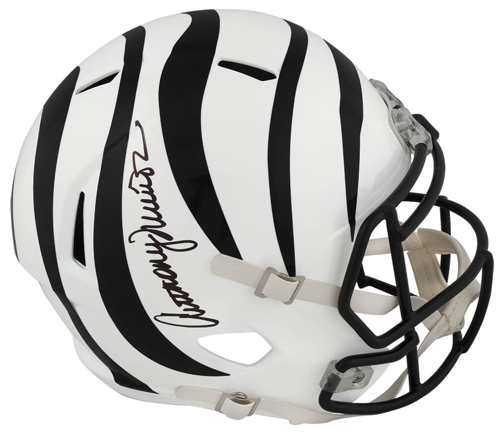 Anthony Munoz Signed Cincinnati Bengals White 2023 Alternate Riddell Full Size Speed Replica Helmet