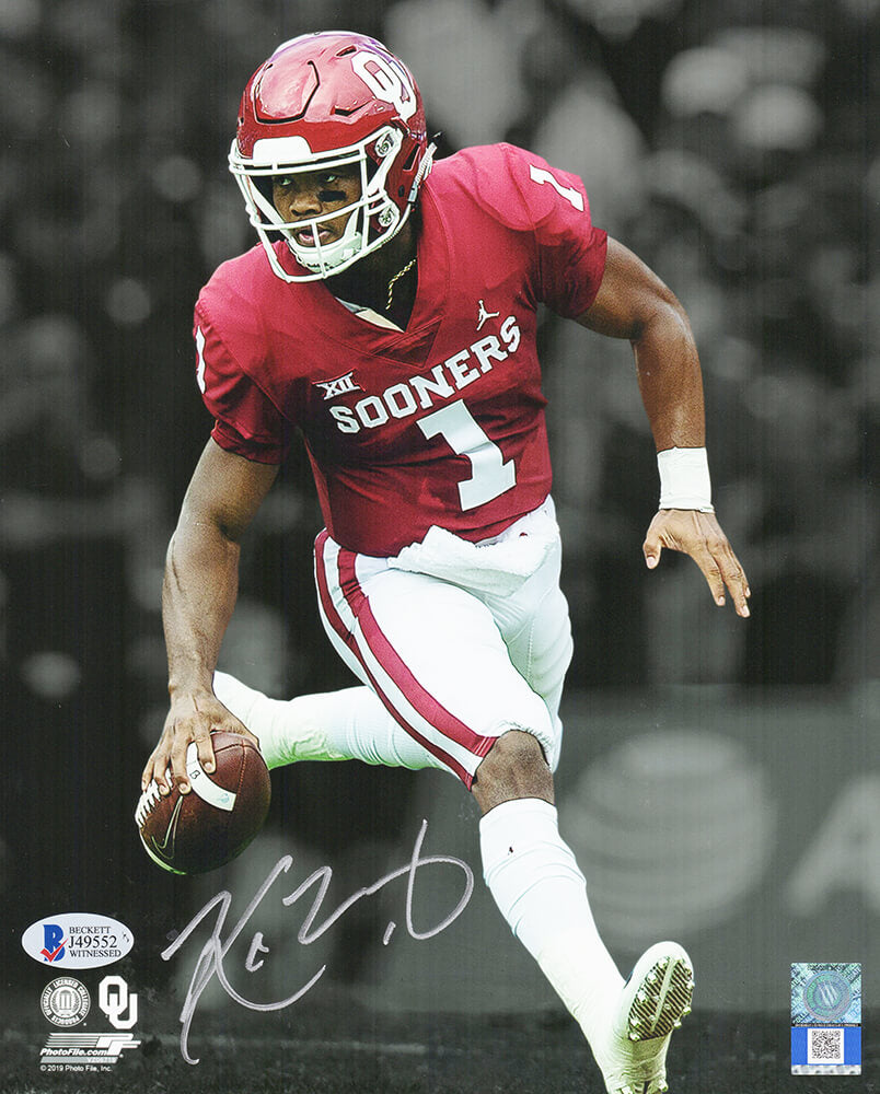 Kyler Murray Signed Oklahoma Sooners Spotlight 8x10 Photo (Beckett)