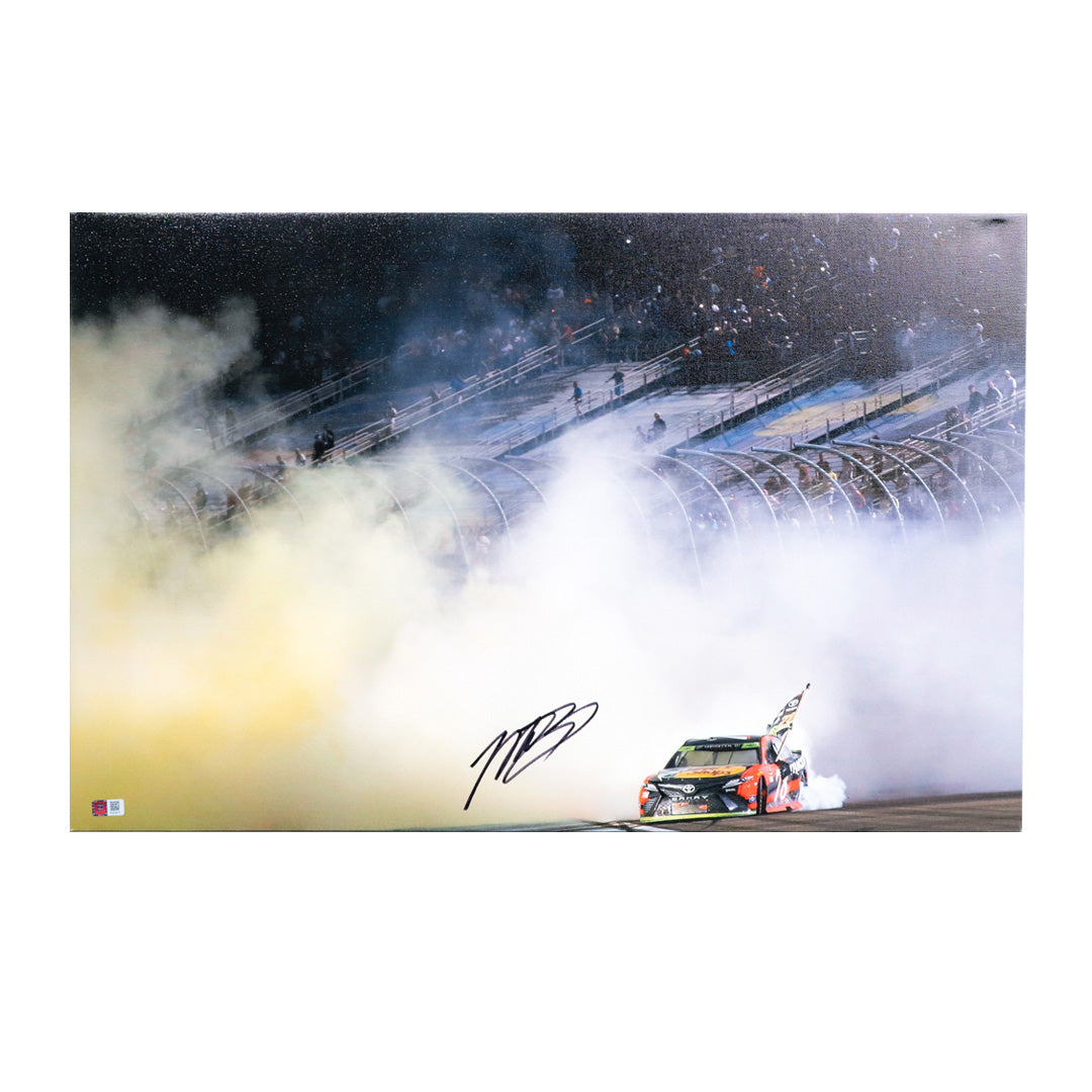 Martin Truex Jr. Autographed 2017 NASCAR Champion 20x30 Gallery Canvas with COA