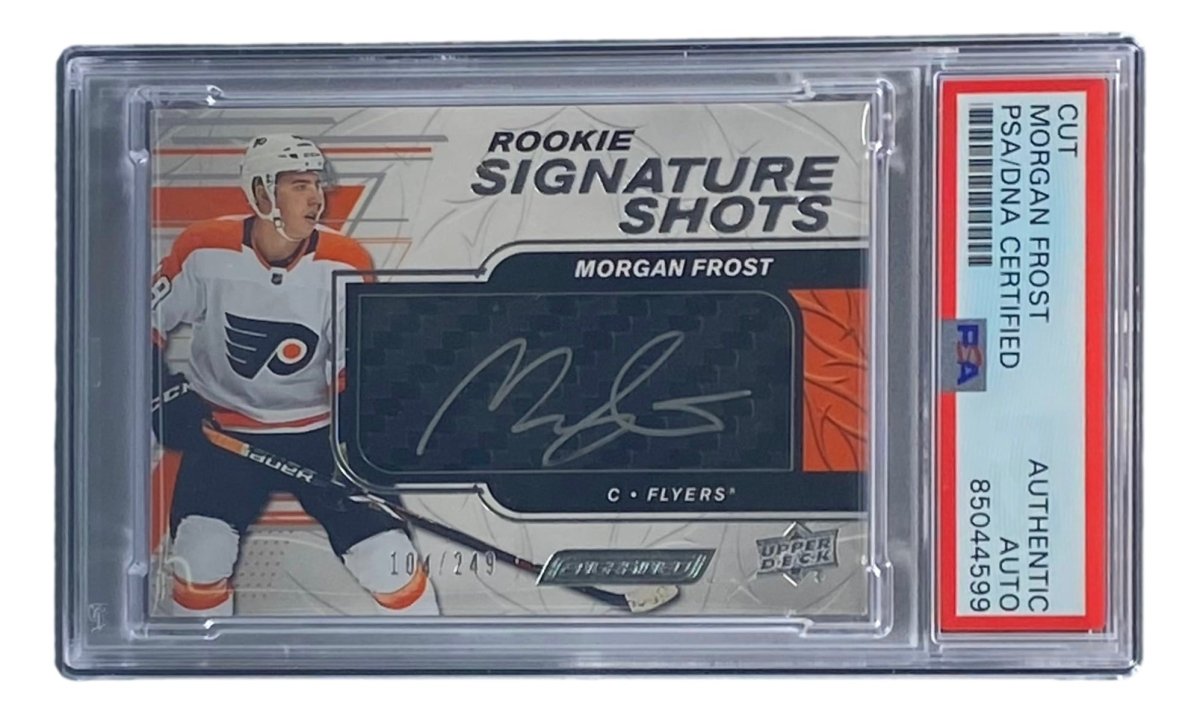 Morgan Frost Signed 2020 Upper Deck #RSS - MF Flyers Hockey Card PSA/DNA - Sports Integrity