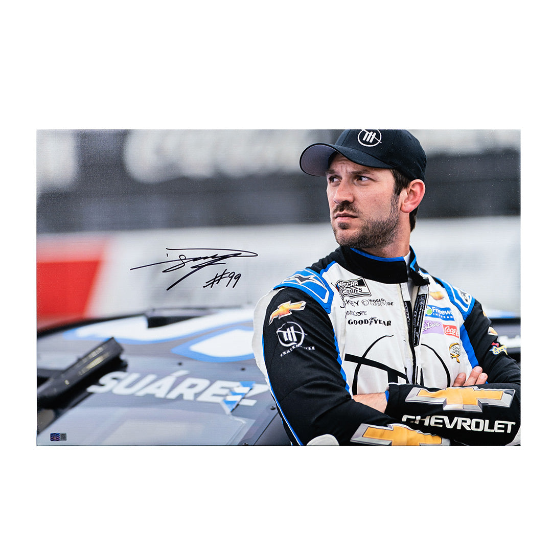 Daniel Suárez Signed NASCAR 2024 20x30 Gallery Canvas Photo (COA)