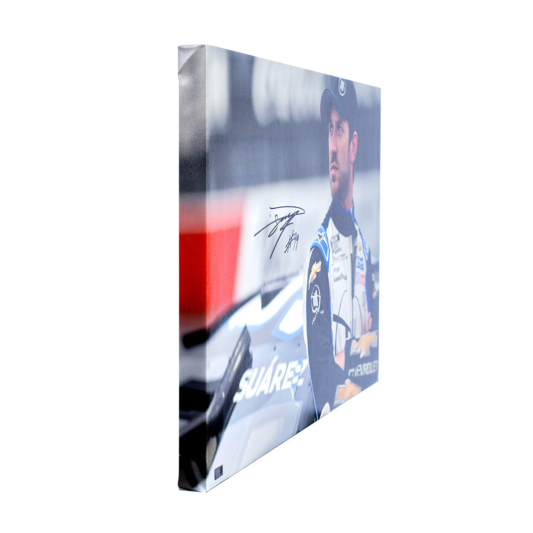 Daniel Suárez Signed NASCAR 2024 20x30 Gallery Canvas Photo (COA)