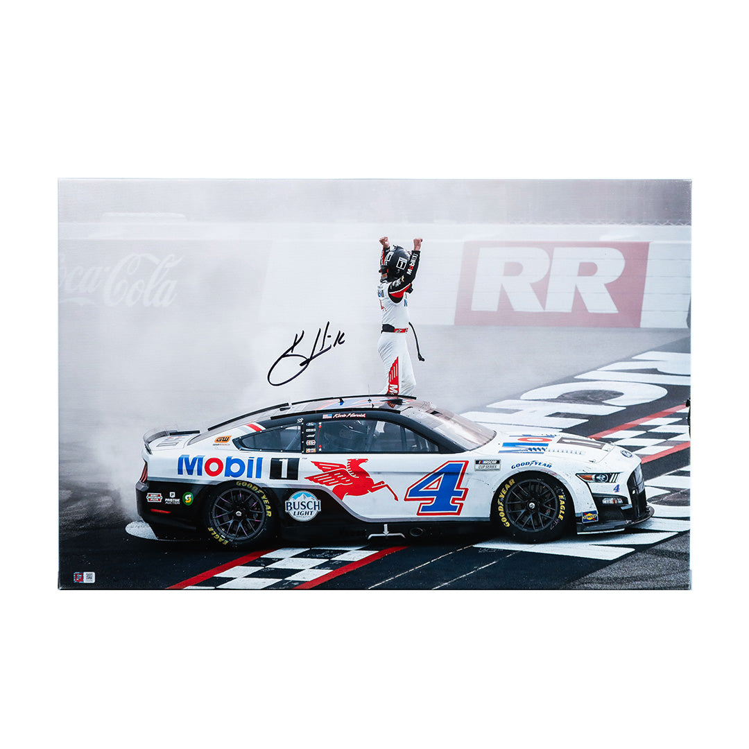 Kevin Harvick 2022 Richmond Win Signed 20x30 Photo Canvas (COA)