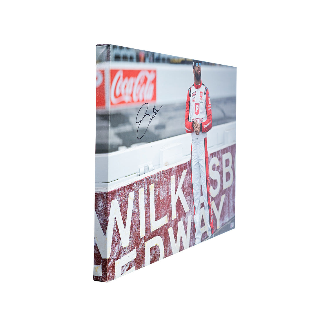 Bubba Wallace Signed NASCAR Fire Suit Canvas 20x30 | SpeedCanvas Autograph Series